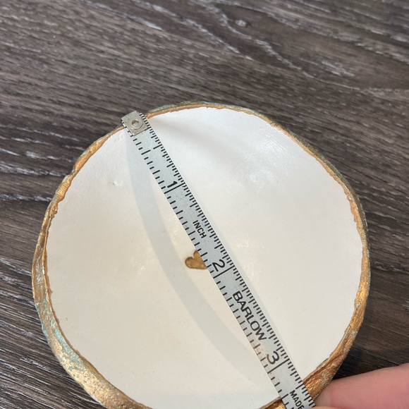 White and Gold Ring Dish - Picture 4 of 6